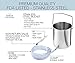 Stainless Steel Enema Cleaning Bucket Kit. 2 Quart, System for Woman, Men and Kids, Coffee, Water Colon Cleanstream Detox Enemas Pack. Includes 5 Tips, Non-Return Safety Valve and Storage Bag