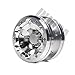 INJORA RC Rims 4pcs 2.2inch Beadlock Wheels Hub for 1/10 RC Car Axial SCX10 RR10 AX10 Wraith 90056 90045 YETI 90026 90025 (Silver)