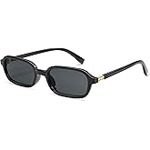 Appassal Retro Rectangular Sunglasses for Women Vintage 2026 Fashion Trendy Funny Small 90s Square Sunnies AP3698