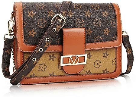 Gerosse Women Shoulder Purse Retro Small Leather Crossbody Bag Waterproof Mini Shoulder Handbags for Women