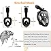 SMACO Full Face Snorkel Mask with UV Protection Anti-Fog Anti-Leak Snorkeling Mask with Detachable Camera Mount 180° Panoramic View Swimming Mask for Adults and Youth.