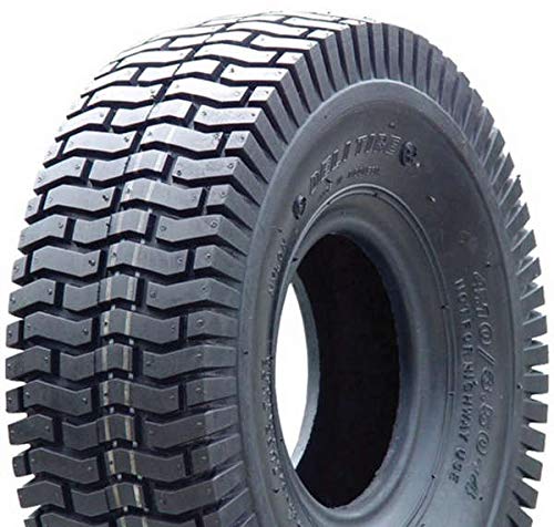 BITS4REASONS - Deli S-366 4 Inch Tyre for Ride On Lawn Mowers, Garden Tractors, Golf Buggy, Scooters & Trailers. 4.10/3.50-4 Chevron Patterned Tread with Maximum Load of 160kg.