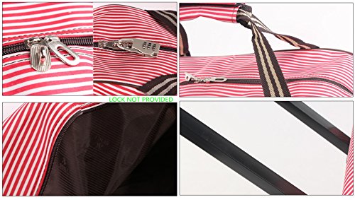 Jeemiter Color stripe Luggage 23" Rolling Duffle trolley bag travel tote Carry-On - Thumbnail 3