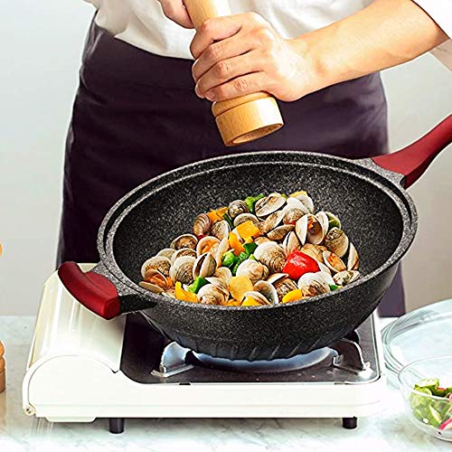 Chinese Wok Nonstick Diecasting Aluminum Dishwasher Safe Scratch