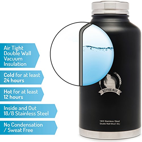 3 Growler+Bottle+Bud+Sweatproof+Thirst+Quenching