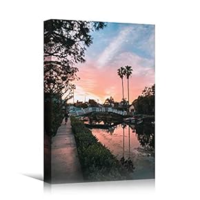 signwin Canvas Wall Art Gradient Sunset on Skyline...