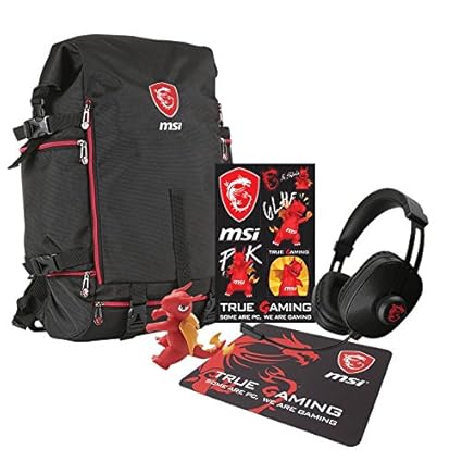 MSI Gaming-Gt Xmas – Pack (Mauspad, Schlüsselanhänger Drache, Sticker und Kopfhörer)