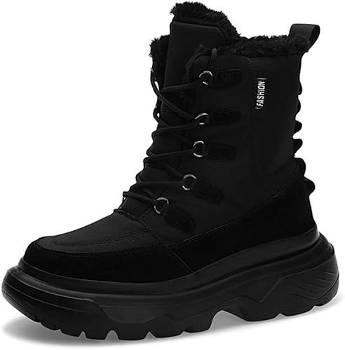 Amazon Dong ウィンターブーツ おしゃれ スノーシューズ メンズ レースアップ 雪靴 登山靴 綿靴 ショートブーツ 防寒 裏起毛 滑り止め カジュアル アウトドア トレッキング ハイキング 通勤用 スノーブーツ 通学 ワークブーツ ブーツ