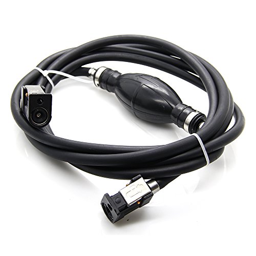 KONDUONE Boat Motor Fuel Line Hose with connector and Primer Bulb Assy 6Y2-24306-55-00 6Y2-24306-56-00 For Yamaha Outboard Motors 5/16" 8mm Hose Bard 9-Feet Length Pipe - 3 months warranty - Thumbnail 3