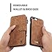 iPhone 8 Plus Case / iPhone 7 Plus Case XRPow Detachable Magnetic Leather Wallet Folio Flip Card Stand Case with Removable Slim Hard PC TPU Back Cover