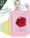 Face Mask Lasstokki Korean Delight Crinum Lily Essence Facial Sheet Mask, Premium Quality Mask Sheet, Moisturizing, Soothing, Calming 12 pcs