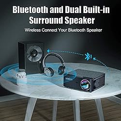 Projector, WiMiUS Upgrade 5G WiFi Bluetooth