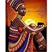 Mome 5D Embroidery Paintings Rhinestone Pasted DIY Diamond Painting Cross Stitch Full Diamond Africa Women 30x40cm (Women)