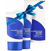 Hyaluronic Acid Watery Sun Gel SPF 50+ PA++++, Lightweight moisturizing Sunscreen with No White Cast,non-sticky UV Protection, 50ml - 2 Pack - Korean Sunscreen