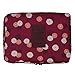 Jiaruo multi-function travel cosmetic bag waterproof Makeup bags (floral burgundy)