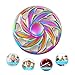 Fidget Spinner Ultra Durable Wheel Spinner Fidget Toy Stress Reducer Bearing Anxiety Relief EDC Toys for ADD, ADHD Anxiety Autism Boredom Stress Focus Children and Adults (Rainbow-17)