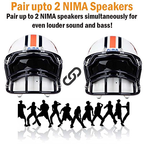 Nima Athletics NCAA Football Auburn Tigers Wireless Bluetooth Speaker. Officially Licensed Portable Helmet Speaker by NCAA College Football - Small