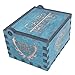 Game of Thrones Music Box Hand Crank Musical Box Carved Wooden Musical Gift,Play The Theme Song of Game of Thrones,Blue