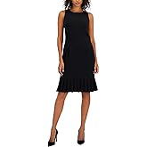Kasper Womens Sheath Dress W Pleats