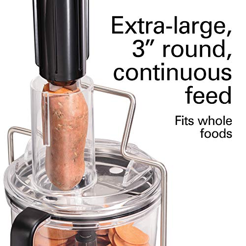 Hamilton Beach Professional Stack & Snap Food Processor & Veggie Spiralizer for Slicing