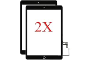 TPHAELAY for iPad 5 5th Gen A1822 A1823 2017 Screen Replacement 2 Pack 9.7 Inch Digitizer, for iPad 5 5th Gen Touch Screen Digitizer Replacement with Home Button(Black)