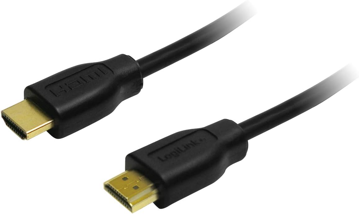 LogiLink CH0037 HDMI High Speed Cable, 2 Meter Length, Black