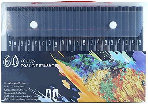 イラストマーカー アートマーカー デュアルヒントファインブラシマーカーのぬりえ描画スケッチアートスクール事務用品 文房具 絵具セット 色 60 Colors Size Free Size B0rbvl57 3 686円 大人気 New Arrival 最安値挑戦 年中無休 高品質 通販