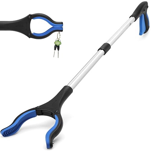 thumbnail interactive-video image 1 of Claw Grabber Pickup Tool With Magnetic Bright LED Light,24.4in Long Magnetic Pickup Tool, Retractable Claw Grabbing Tool, Magnetic Grabber Tool With 2lb Pull Strength Pick Up Tool 1 of 13