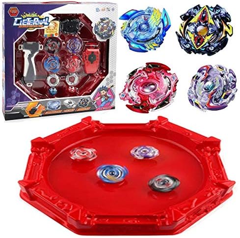 Bey Battle Burst Battling Top Metal Fusion Starter Battle Evolution Attack Set with Launchers and Arena