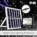 60W Solar Flood Light Outdoor Dusk to Dawn Super Bright 2970 Lumens with Remote