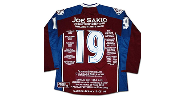 sakic jersey