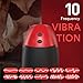 2019 New Electric Male Masturbator Cup with Automatic Induction and 10 Powerful Vibrations Modes, Fondlove 3D Realistic Texture Heating Blowjob Stimulator for Men Masturbation Oral Sex Pleasure