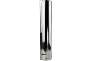 Winnerwell Extra Chimney Pipe 3.5'' for Woodlander & Nomad Large Wood Stoves, Stainless Steel Flue Extension for Tent or Shel