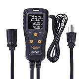 DIGITEN Digital Thermostat Outlet Switch Simple-Stage Plug Controller LCD Temperature Control 110V 15A
