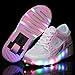 Kids Light Up Single Wheels Roller Skates Shoes Sneakers