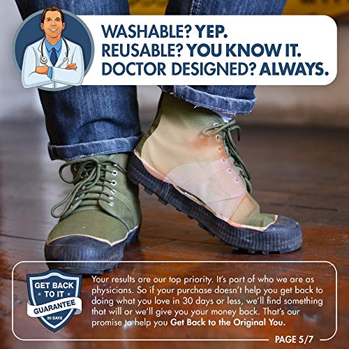 Dr. Frederick's Original Arch Support Sleeves 2.0 - Doctor Developed Flat Foot Arch Supports - 2 Pieces - Small/Medium