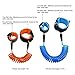 Blisstime Anti Lost Wrist Link Wrist Link for Toddlers, Babies & Kids [Pack of 2] 1.5M (Orange) & 2.5M (Blue)