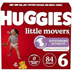Huggies Size 6 Diapers, Little Movers Baby