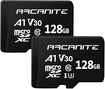 ARCANITE 2-Pack 128GB microSDXC A1 U3 V30 4K Memory Card - 90MB/s Read