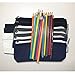 Augbunny Multi-purpose 100% Cotton 12oz Canvas Zipper Pen Pencil Stationery Case bag Cosmetic Makeup Pouch 6-pack