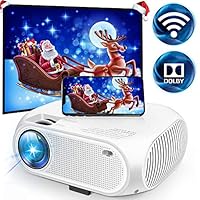 Wireless WiFi Movie Projector 3600 Lumens, DIWUER Mini Video Projector, 1080P Supported, 176" Display, 50,000 Hours Led, Compatible with WiFi Connect to Smartphones, HDMI, VGA, SD, AV, USB