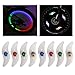Oumers 8pcs Bike Spoke Light, Spokelit Bicycle Lights, Bicycle Accessories, Bike Flash Lamp Bulb Cycling MTB Wheel Tire Valve Spoke Light, Used for Safety and Warning (Blue Red Green Colorful)