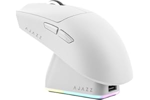 MechLands AJAZZ AJ139P V3 MC Wireless Mouse with Charging Base, 3 Modes Gaming Mouse with 800mAh Battery, Adjustable 24,000 D