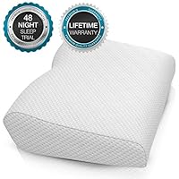 BODESY Contour Memory Foam Bed Pillow for Sleeping, Orthopedic Pillow for Neck and Shoulder Pain - Neck Pillow for Side Sleepers, Back and Stomach Sleepers, Cervical Pillow for Neck Pain