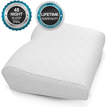 BODESY Contour Memory Foam Bed Pillow for Sleeping, Orthopedic Pillow for Neck and Shoulder Pain - Neck Pillow for Side Sleepers, Back and Stomach Sleepers, Cervical Pillow for Neck Pain