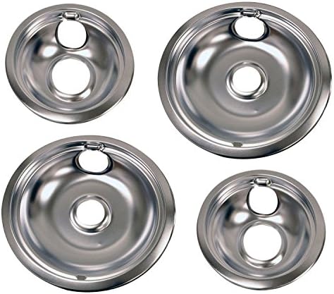 NEBOO Drip Pan Set for Frigidaire 316048413 and 316048414 (2) 6" (2) 8"