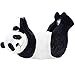 NATAMO Heavy Duty 1.4lb Resin Scotch Tape Dispenser,2.6x4.5x3 Inch,Cute Cartoon Tape Cutter Office Supply Adhesive Tape Holder Tape Cutting Tool,Creative Gifts Desktop Decoration,Panda-shaped