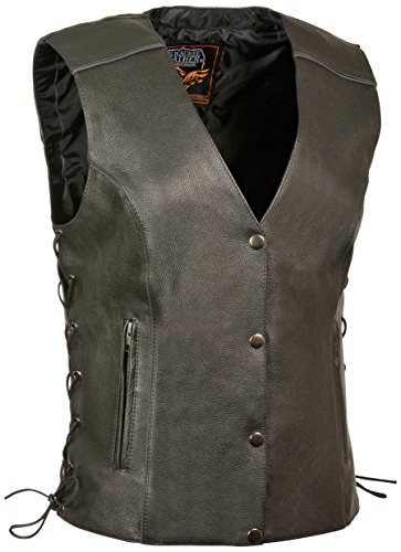 Milwaukee Women's Side Lace Vest with Reflective Piping (Black, 5X-Large)