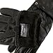 LETHMIK Mens Winter PU Faux Leather Gloves Touchscreen Anti-Slip Waterproof Warm Ski Gloves Black-XL