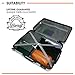 WANDF Large Premium Mens Vinyl Leather Toiletry Bag Dopp Kit, Perfect Travel Accessory